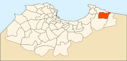 Location of H'raoua within Algiers Province