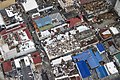 Hurrikaanin repimiä kattoja Sint Maartenissa