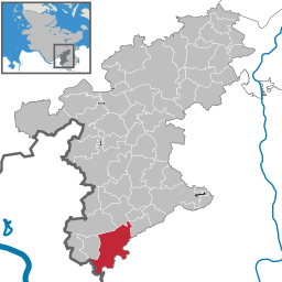 Reinbeks läge i Schleswig-Holstein