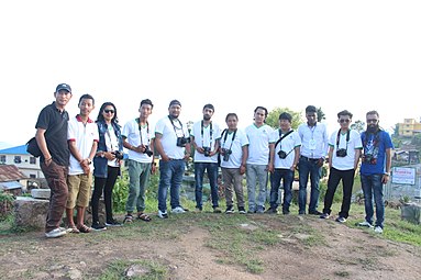 Wiki Loves earth outreach program group photo of Ilam.