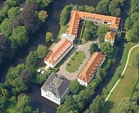 Kasteel Haus Pröbsting bij Borken-Hoxfeld