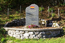 Plaque en mémoire du camp des réfugiés, républicains espagnols.