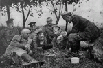 Pražení kávy v čs. legiích na ruské frontě (1. světová válka).