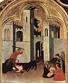 Kutsal Agostino Novello Triptych'ten Saldırıya Uğrayan ve Kurtarılan Çocuk Mucizesi, c. 1328