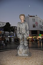 Statue of Sebastian of Portugal in Lagos, Algarve, 2014