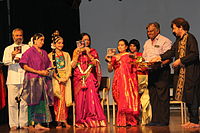 Krishnamurthy at the launch of The Magic of Kuchipudi DVD (March 2014)