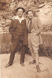 Vojtěch Doležil (vlevo) a František Gellner, v roce 1912