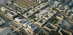 Baku White City project, View to Nobel avenue