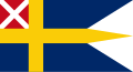 1815'ten 1844'e kadar İsveç ve Norveç'in ortak deniz sancağı ve savaş bayrağı