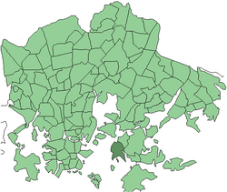 Location in Helsinki