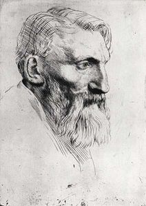 Auguste Rodin (1881), pointe-sèche.