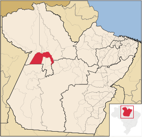 Kart over Santarém