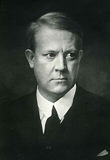 Norwegian Minister-President Vidkun Quisling in civilian clothes