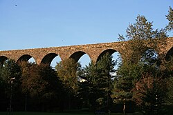 The railway viaduct in Kilmacthomas