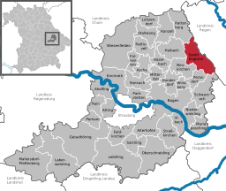 Läget för Sankt Englmar i Landkreis Straubing-Bogen