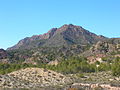 Sierra del Molino vista do reservatório de Alfonso XIII (lado SE)