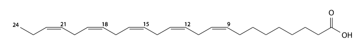 Tetracosapentaenoic acid structure