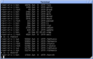 Bourne shell交互于Version 7 Unix