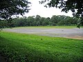 Lower Moor from Woodhouse Lane. A site for fairs etc.