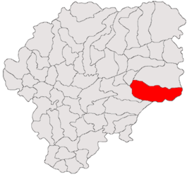 Location in Bistrița-Năsăud County