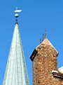 Kampen kyrkje, tårn og detalj Foto: C. Hill, 2007