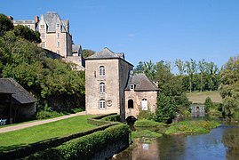 Photographie d'ensemble du moulin à eau.