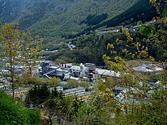 View of the Odda smelting factory