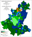 Ethnic structure of Sarajevo by settlements 1991