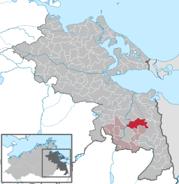 Läget för kommunen Viereck i Landkreis Vorpommern-Greifswald