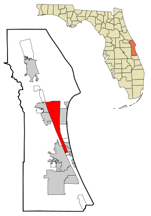 Location in Brevard County and the state of Florida