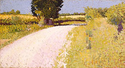 Charles Angrand, Chemin de campagne, vers 1886