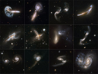 Galaxies en collisions, prises par le télescope spatial Hubble. (définition réelle 6 000 × 4 500)