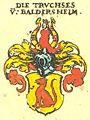 Wappen der Familie Truchseß von Baldersheim