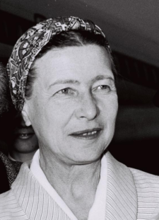 Francouzská filozofka a spisovatelka Simone de Beauvoirová