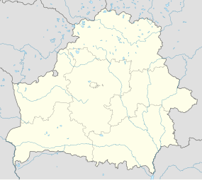 Localisation de Minsk sur la carte de la Biélorussie.