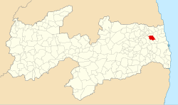 Localização de Itapororoca na Paraíba