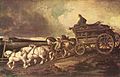 Théodore Géricault : Voiture de charbon, 1821-1822.