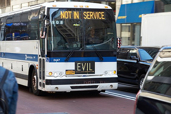 New York City Bus on Fifth Avenue