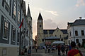 The Holy Trinity Square behind St. Michael's Cathedral, Veszprém in the Castle Hill