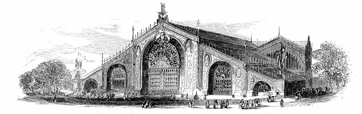 Projet pour le Crystal Palace à Londres, 1851.