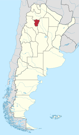 Kaart van Tucumán