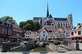 Centrum met de kathedraal de Notre-Dame van Amiens