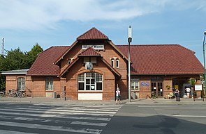 Vorgebäude des Bahnhofs Wismar