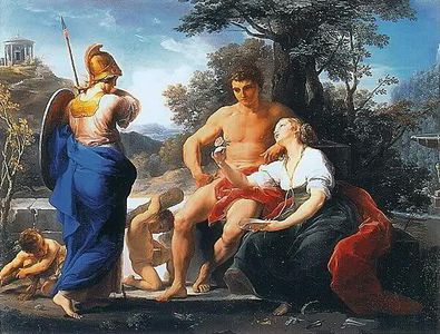Hercule à la croisée des chemins entre le Vice et la Vertu (vers 1750), Turin, Galerie Sabauda.