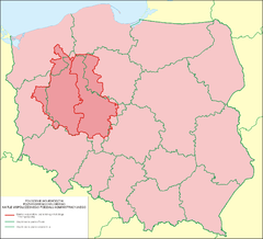Mapa Wielkopolski