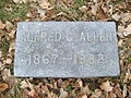 Gravemarker of Alfred G. Allen.