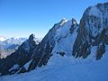 Aiguille Blanche de Peuterey - Parete nord.