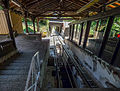 Station supérieure, vue sur les portes palières