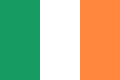 Drapeau de l'Irlande (communément utilisé aux proportions 2:3)