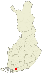 Lage von Lohja in Finnland